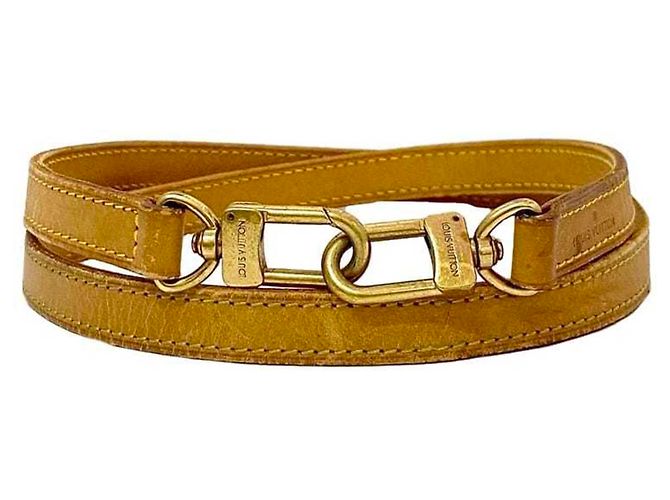 Beige Leder Schultergurt Louis Vuitton
