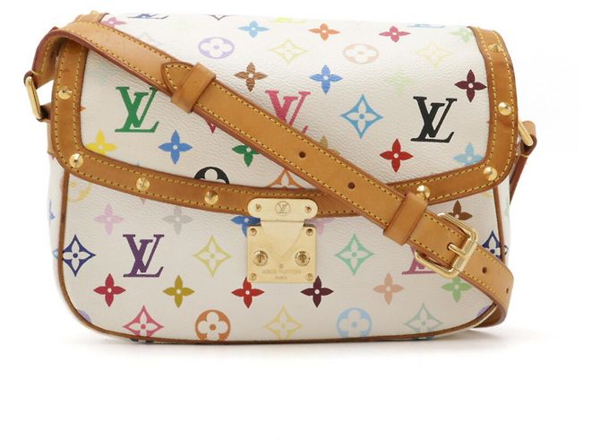 Sologne Schultertasche Monogramm Multicolor Louis Vuitton Weiß