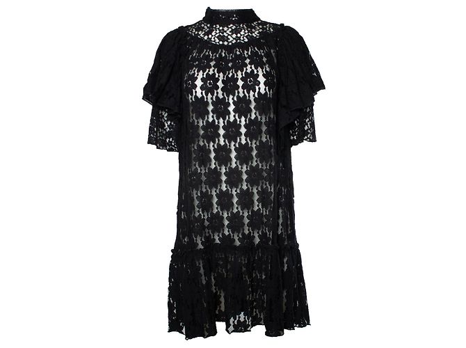 Isabel Marant Etoile Schwarzes Spitzenkleid von Isabel Marant Étoile
