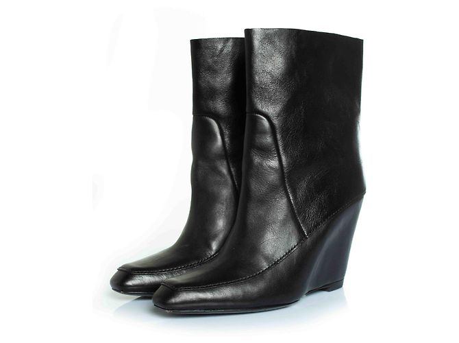 Autre Marque alexanderwang hidden platform ankle boots Black