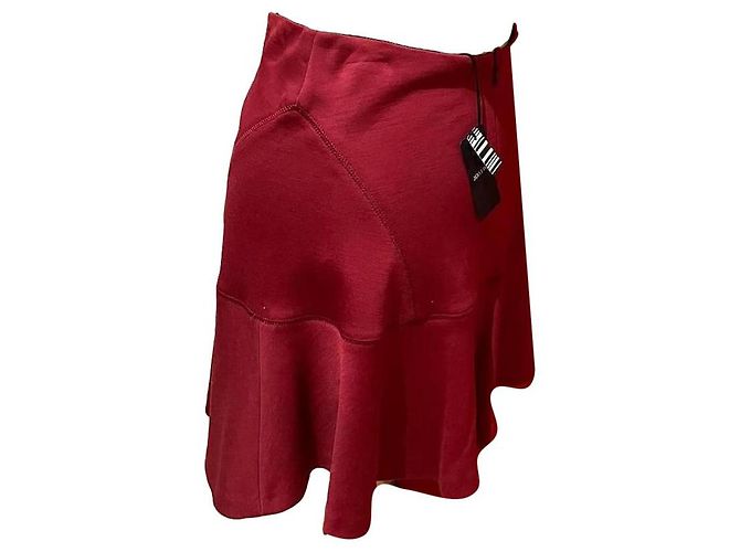 Mini gonna Joseph rosso bordeaux lana Bordò