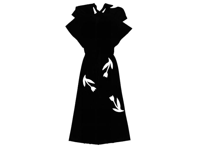 Roland Mouret Spring 2012 fashion show Black Leather Polyester Viscose  ref.1708408