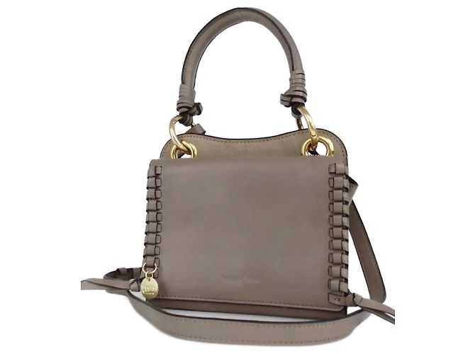 See by Chloé Tilda Handtasche aus Leder Grau