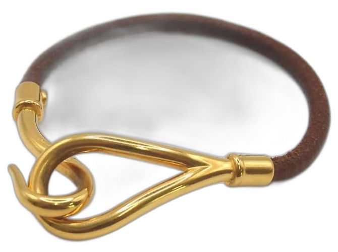 Bracciale Hermès Jumbo Hook Pelle Nera Nero