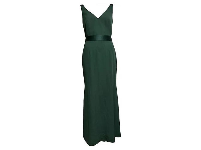 Vera Wang Emerald green evening gown Dark green