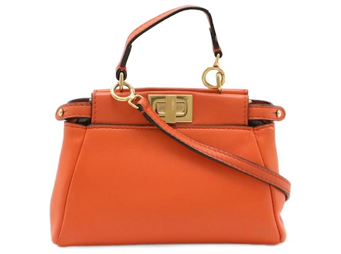 Fendi peekaboo orange on sale