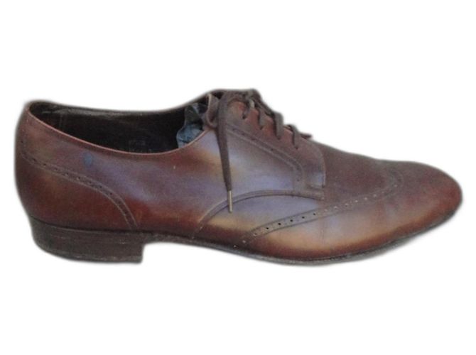Autre Marque Scarpe stringate Brooks derby in pelle marrone 