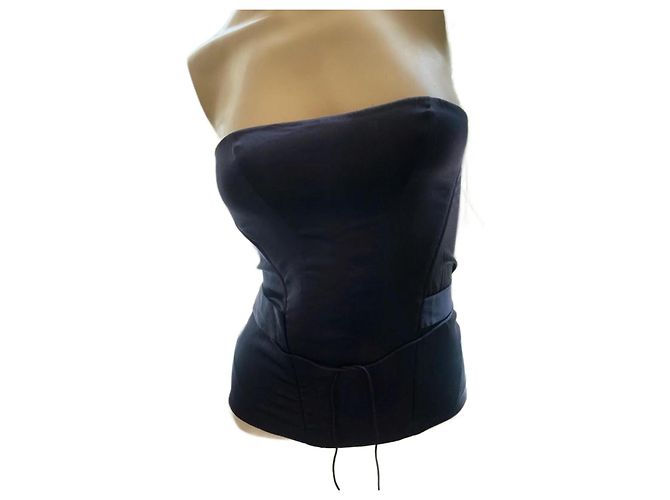 Autre Marque Bustier in seta viola Elle Macpherson Intimates Viola scuro