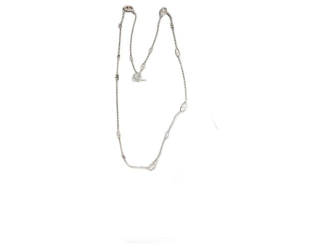 Hermès Farandole Halskette 120cm Silber Hardware