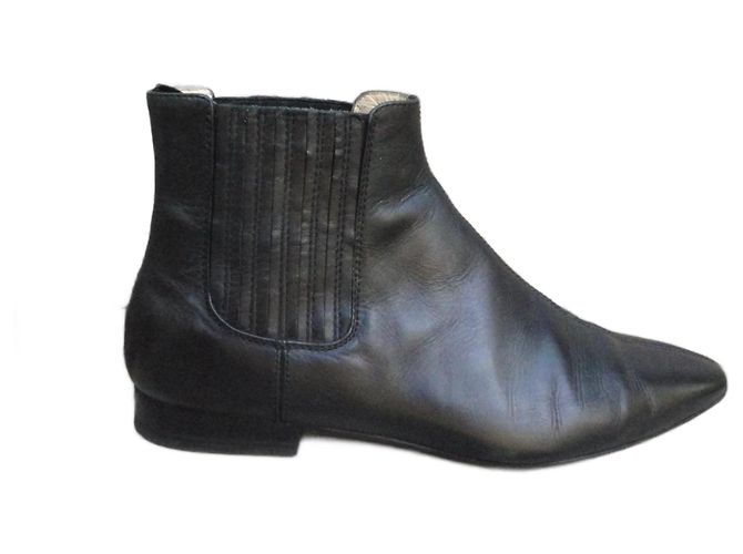 Botines Chelsea Joseph de piel negra Negro