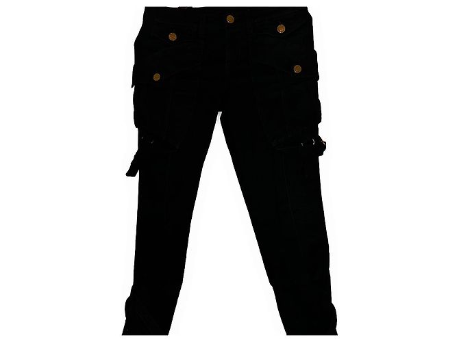 Gucci Tom Ford Rare Black Bondage Style Denim Negro