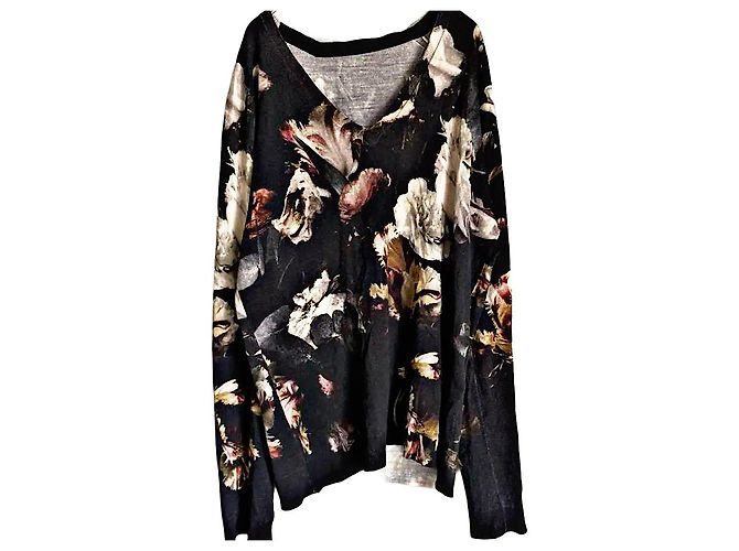 Vintage Alexander McQUEEN Archive 95 AW Silk Blend Botanical & Feathers Sweater