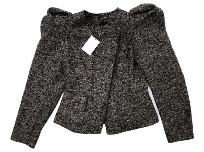 Isabel Marant Jacket Dark Grey Wool and Alpaca Size 40