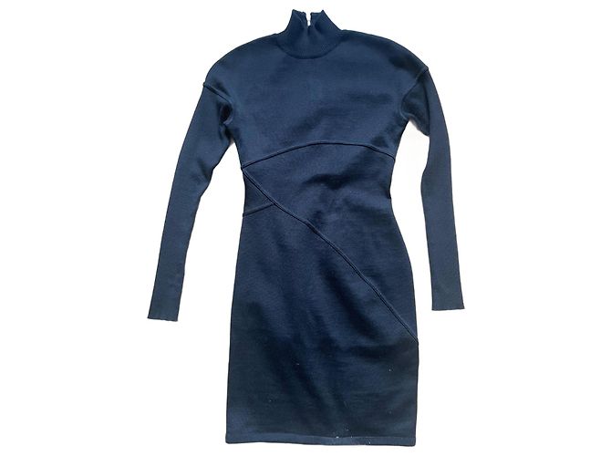 Alaïa Kleid aus Wolle schwarz M