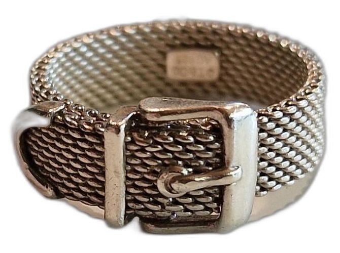 Tiffany & Co Somerset / Fivela de cinto em prata 925 tecida