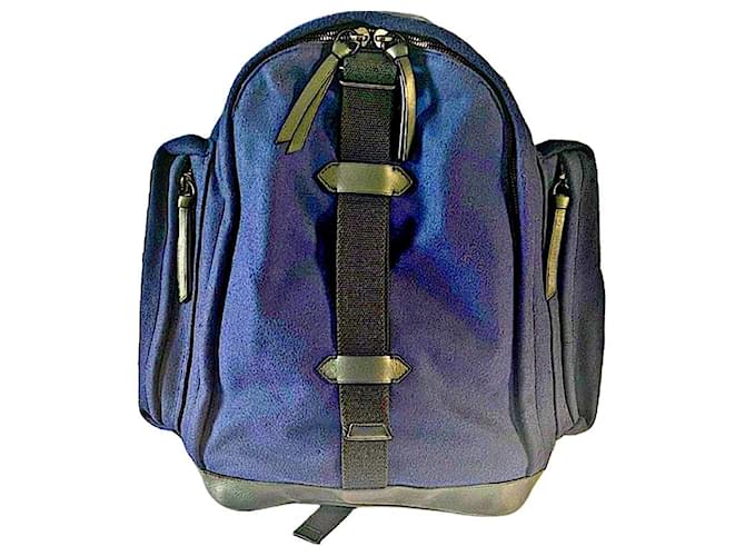 Authentic Givenchy Riccardo Tisci Wool & Mesh Studded Backpack Blue  ref.1713550