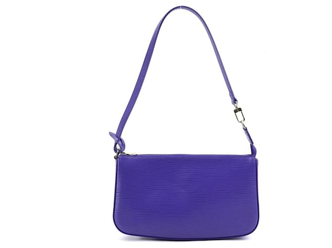 Louis Vuitton Epi Leather Pouch Handbag Dark purple  ref.1713734