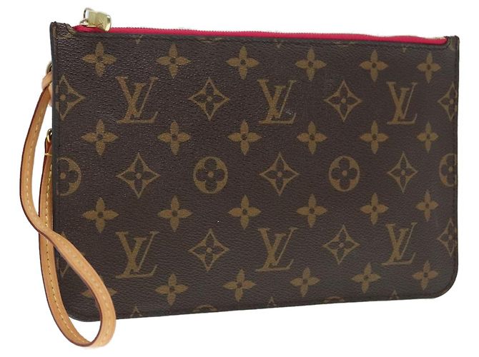 LOUIS VUITTON Monogram Neverfull MM Pochette Accessorio Pouch LV Auth 89913 Monogramma