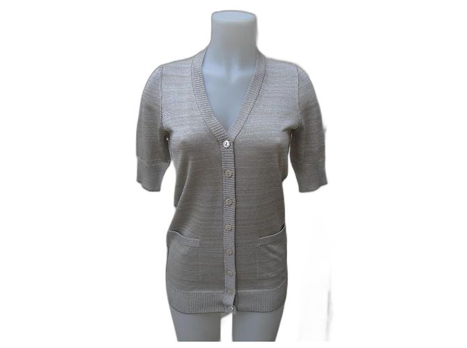 Dolce & Gabbana Strickjacke in Silber und Gold Golden