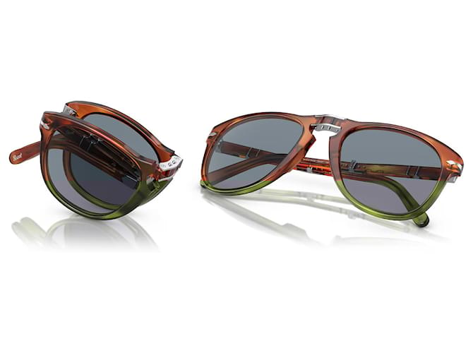persol 714SM - Steve McQueen Marrom Acetato  ref.1714483