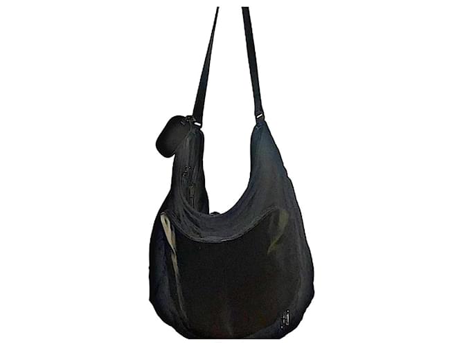 Authentic Gucci Tom Ford 95 AW Archive Canvas & Leather B Shoulder Bag Black Cloth  ref.1714528