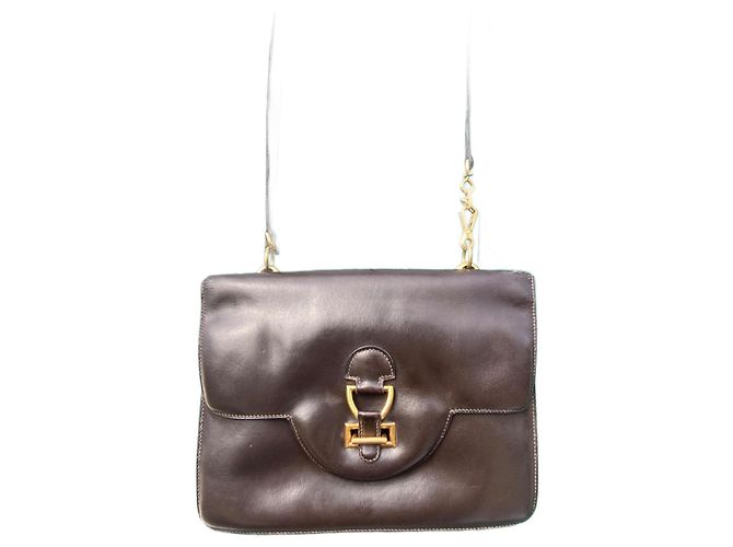 Hermès Sandrine vintage chocolat