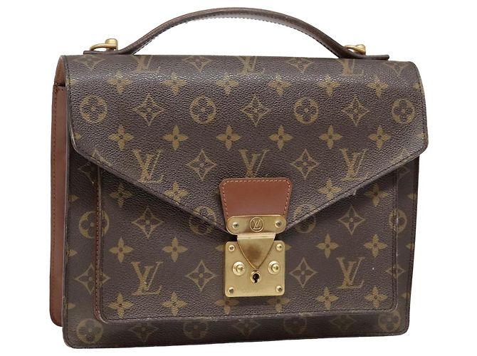 LOUIS VUITTON Monogramm Monceau 28 Handtasche 2way M51185 LV Auth ep5875
