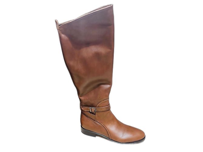 Autre Marque Botas de equitação Heyraud em couro marrom