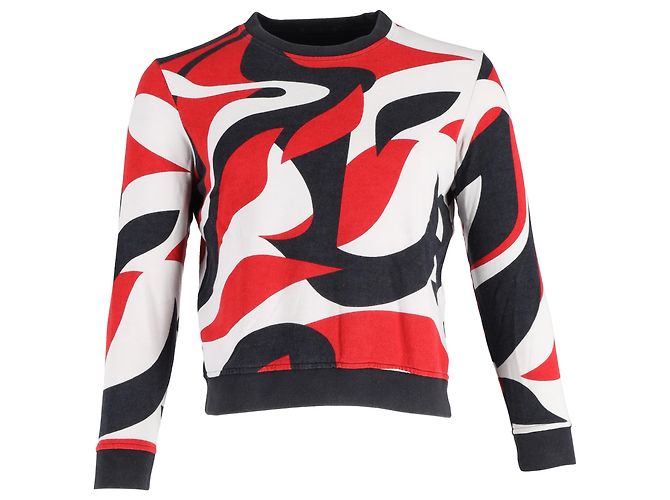 Alexander McQueenPrinted Sweater in Multicolor Cotton