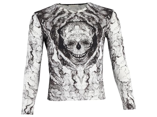 Alexander McQueen Watercolour Skull T-shirt | White | FARFETCH