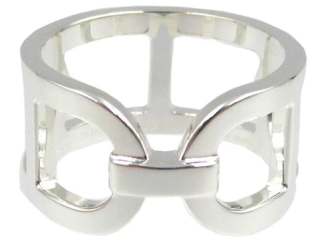 Hermès Hermes Ever Chaine d'Ancre Ring Silver