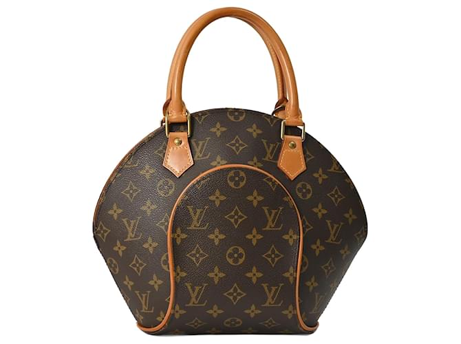 Louis Vuitton Ellipse PM Handbag Monogram Patent leather Cloth  ref.1717652