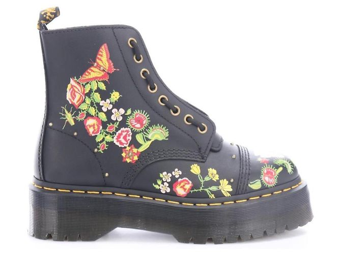 Botas Dr. Martens de couro floral Multicor