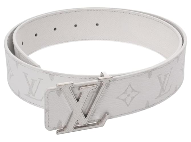 Ceinture en toile Monogram Eclipse de Louis Vuitton Blanc ref