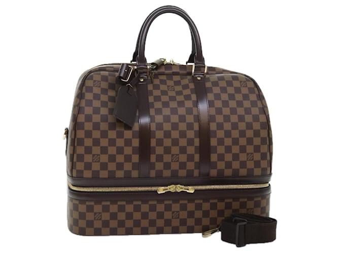 LOUIS VUITTON Damier Ebene Sac Sports Boston Bag SPO LV Auth 91129S ref.1718353 Joli Closet