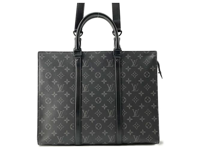 Louis Vuitton Monogram Eclipse Briefcase Black Cloth  ref.1718450