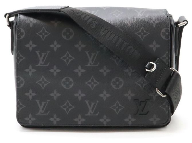Schultertasche District PM Monogram Eclipse Louis Vuitton Leinwand