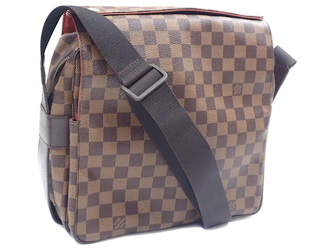 Louis Vuitton Damier Ebene Naviglio Shoulder Bag Brown Cloth  ref.1718786