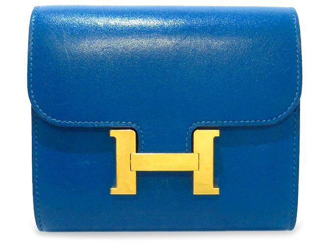 Constance Hermès Borse, portafogli e custodie HERMES T. Pelle Blu
