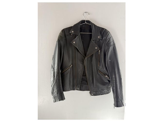 ACNE STUDIOS LEATHER BIKER JACKET Black