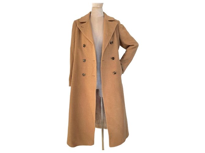 No Name Camel Double Breasted Peacoat