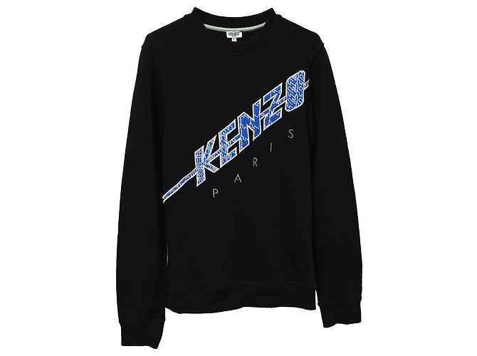 Felpa Kenzo Logo in cotone nero