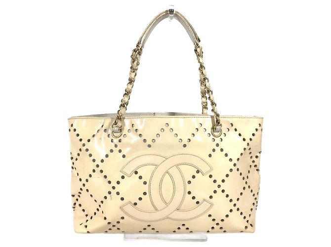 Bolsa Tote Marfim Chanel Cru