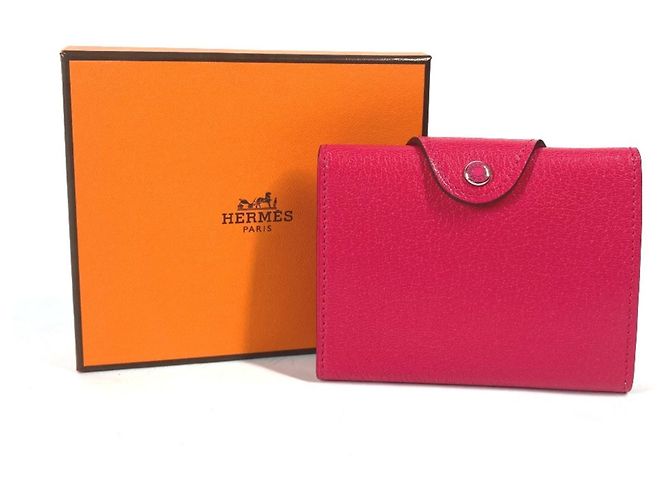 Carteira Compacta Iliad da Hermès Rosa