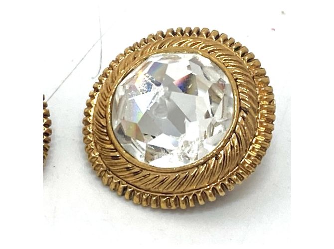 Orecchini a clip dorati Chanel D'oro