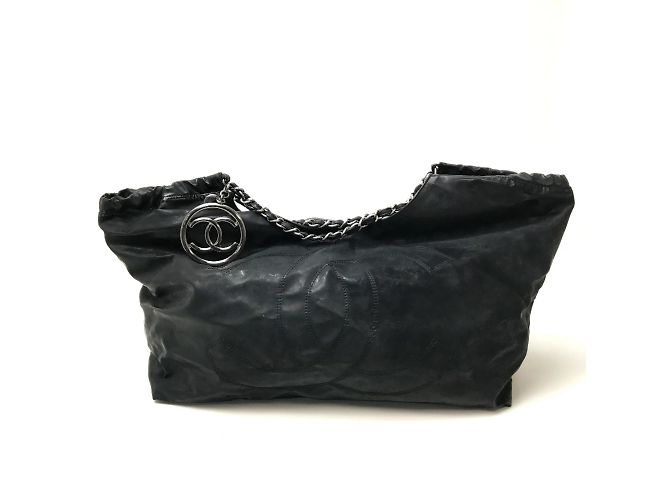 Chanel Coco Cabas PM Chain Shoulder Bag Black