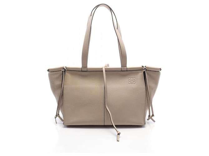 Loewe Cushion Tote Small Bag Beige Leather ref.1720325 Joli Closet