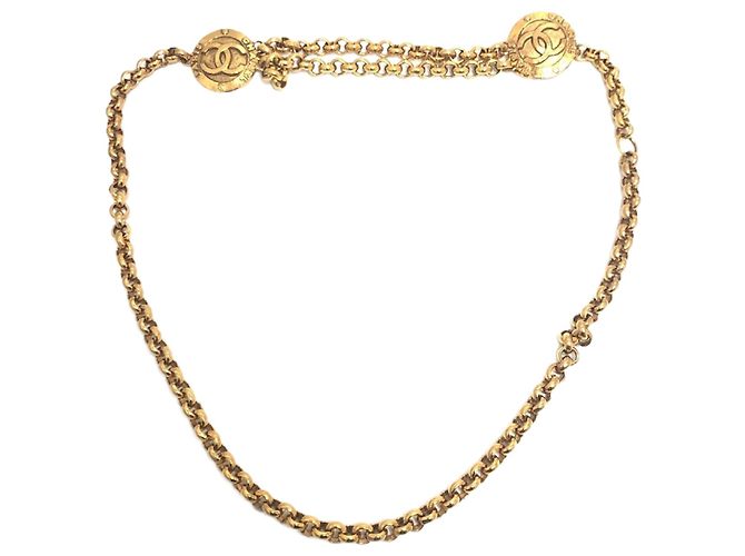 Cinturón de cadena Coco Mark de Chanel Dorado