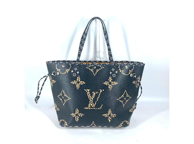 Neverfull MM Monogram Jungle Tote Bag von Louis Vuitton Braun Schwarz Leinwand ref.1720595 Joli Closet