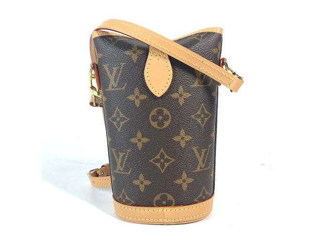 Borsa a spalla pieghevole Monogram Louis Vuitton Marrone